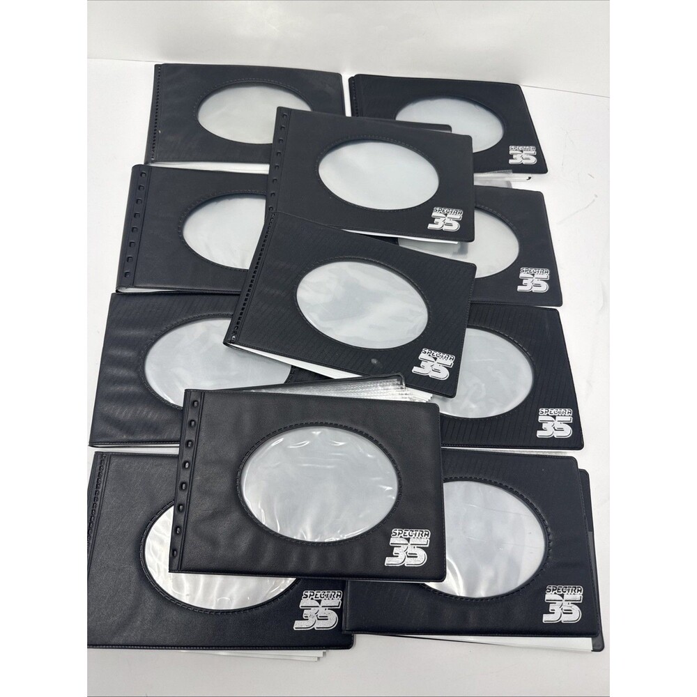 LOT OF 11 Vintage Walmart Spectra 35 Photo Albums Made In USA Mini 4x6 Black